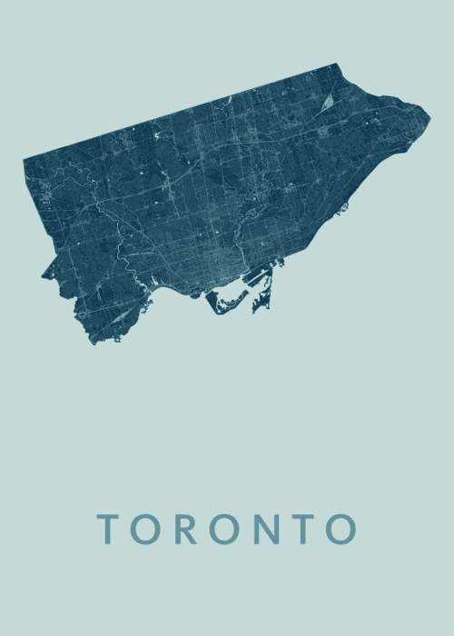 Toronto Mint Stadskaart Poster Kopen