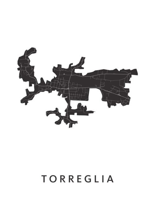 Torreglia Kaart Poster