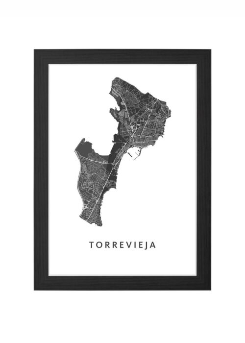 Torrevieja Ingelijst in Zwart lijst Kopen | Kunst in Kaart