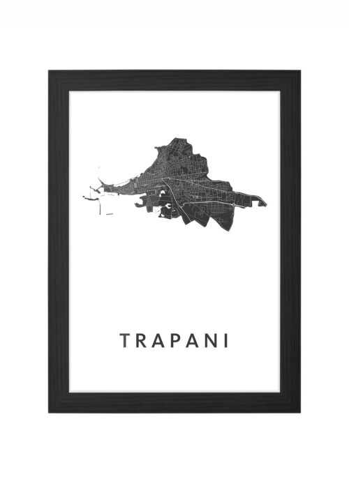 Trapani Ingelijst in Zwart lijst Kopen | Kunst in Kaart