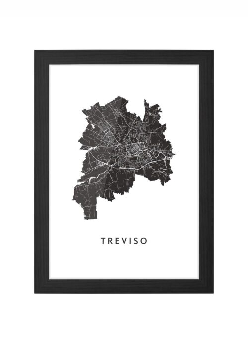 T​reviso Ingelijst in Zwart lijst Kopen | Kunst in Kaart