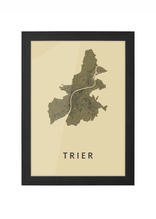 Trier GoldenRod Ingelijst in Zwart lijst Kopen | Kunst in Kaart