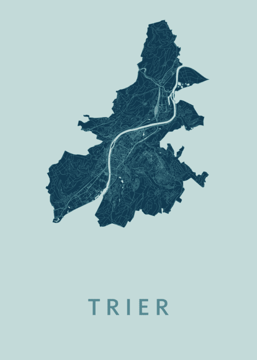 Trier Mint Stadskaart Poster Kopen