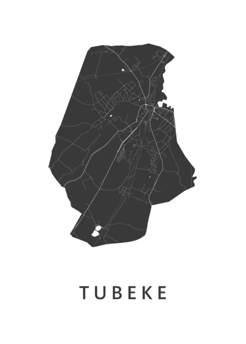 Tubeke Stadskaart Poster Kopen