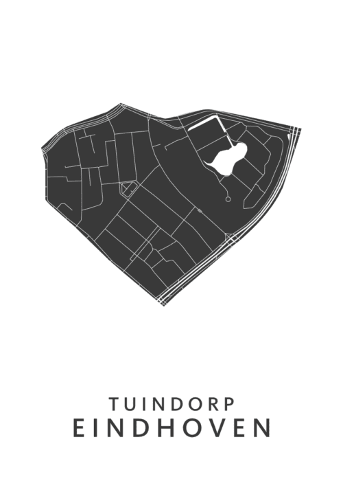 Tuindorp wijkkaart - Eindhoven poster