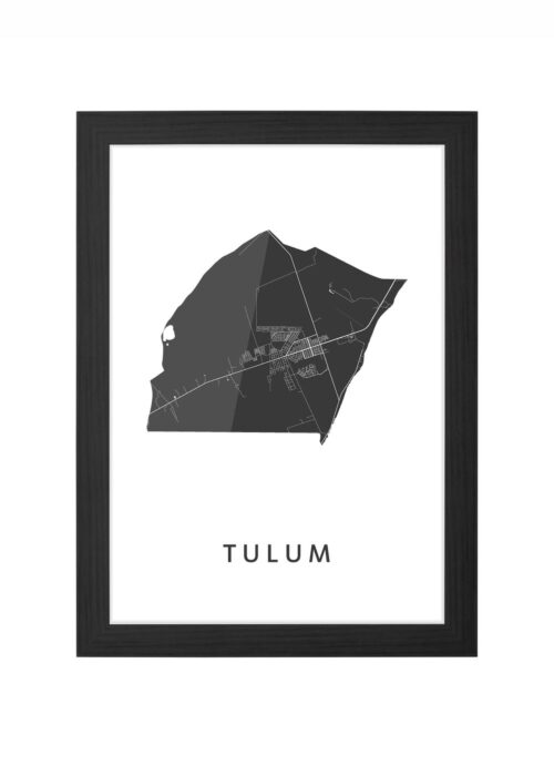Tulum Ingelijst in Zwart lijst Kopen | Kunst in Kaart