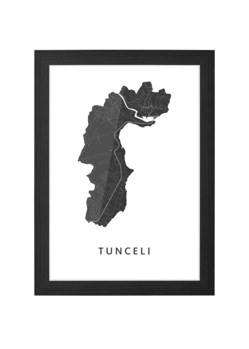 Tunceli Ingelijst in Zwart lijst Kopen | Kunst in Kaart
