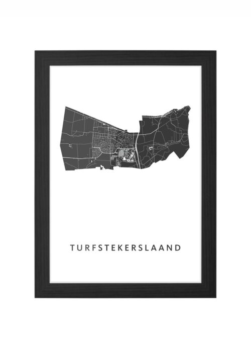 Turfstekerslaand Carnaval Ingelijst in Zwart lijst Kopen | Kunst in Kaart