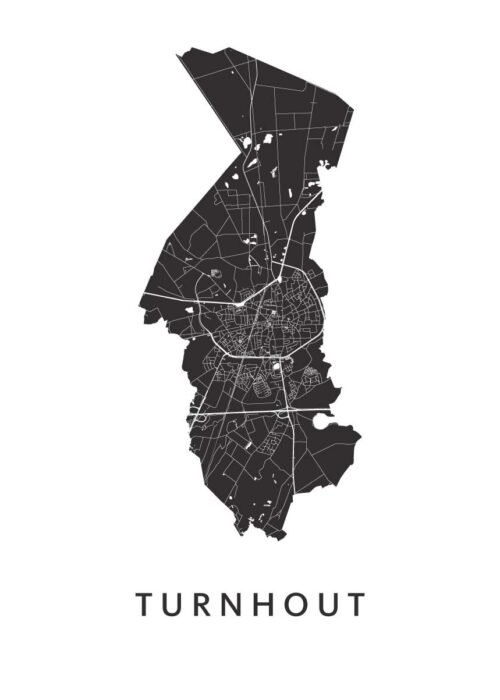 Turnhout Stadskaart Poster Kopen
