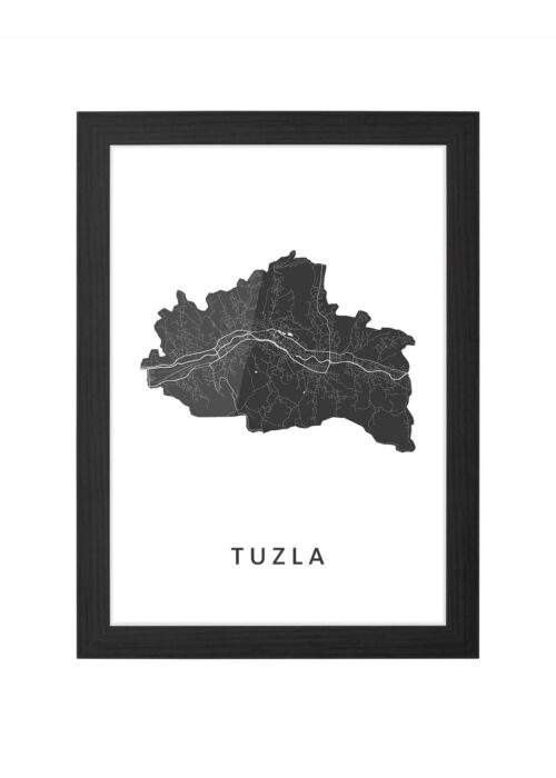Tuzla Ingelijst in Zwart lijst Kopen | Kunst in Kaart