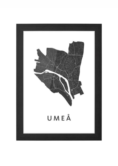 Umeå Stadskaart Poster Kopen