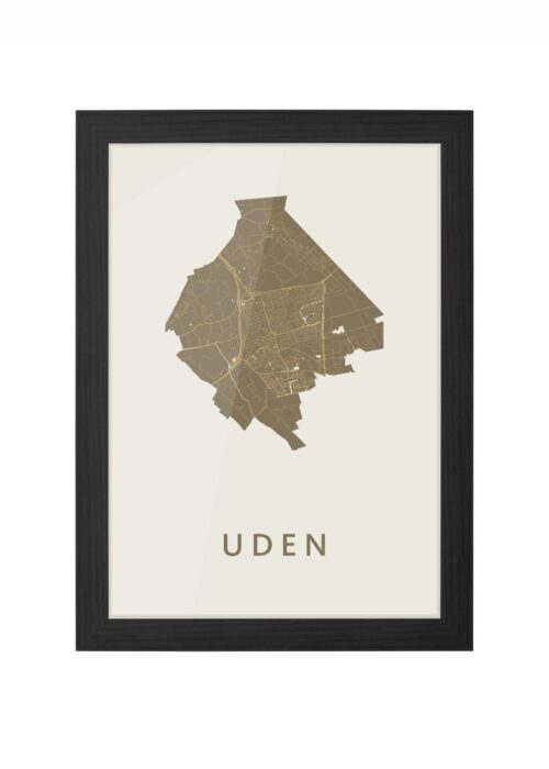 Uden Gold Ingelijst in Zwart lijst Kopen | Kunst in Kaart