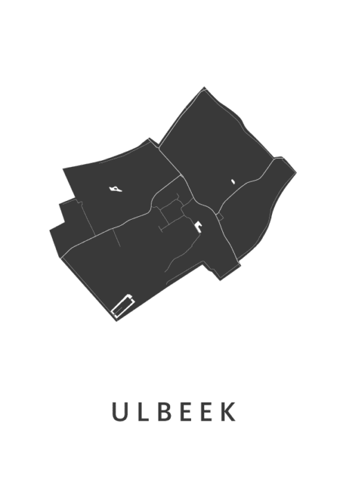 Ulbeek Kaart Poster