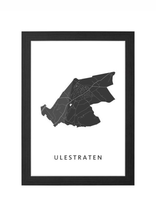 Ulestraten Ingelijst in Zwart lijst Kopen | Kunst in Kaart