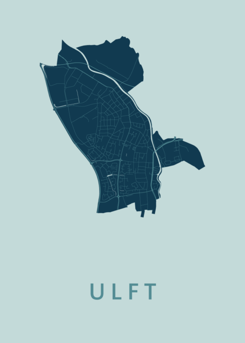 Ulft Stadskaart - Mint poster