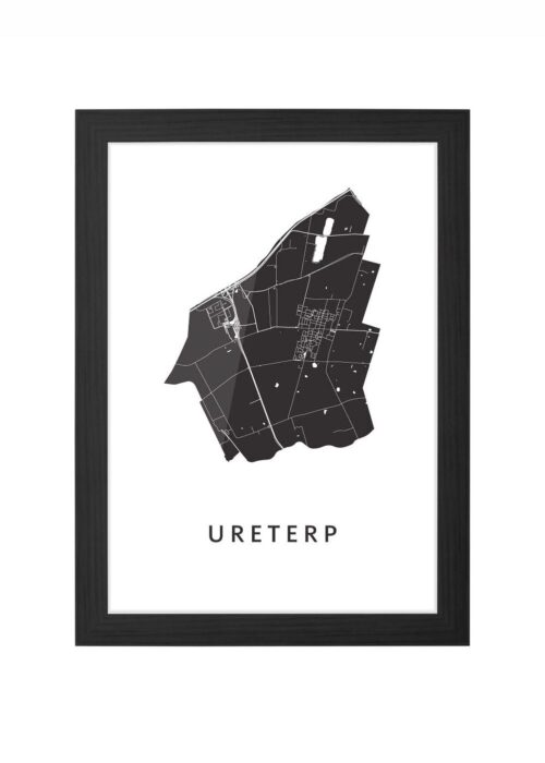 Ureterp Ingelijst in Zwart lijst Kopen | Kunst in Kaart