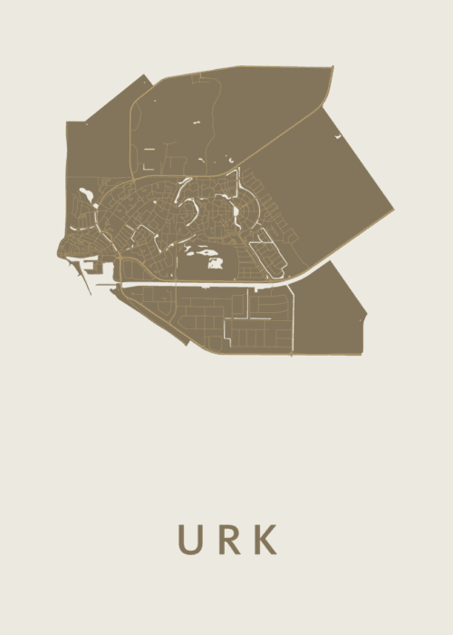 Urk Stadskaart - Gold