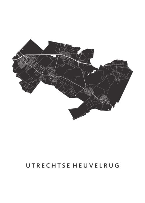 Utrechtse Heuvelrug gemeentekaart Regiokaart Poster