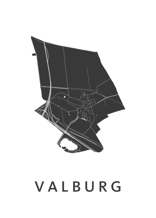 Valburg Kaart Poster