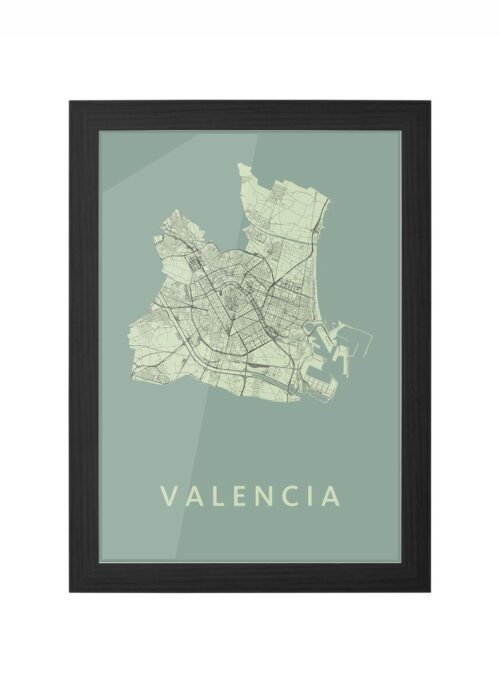 Valencia Olive Ingelijst in Zwart lijst Kopen | Kunst in Kaart