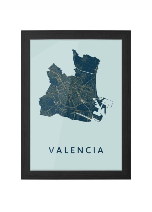 Valencia Prussian Ingelijst in Zwart lijst Kopen | Kunst in Kaart