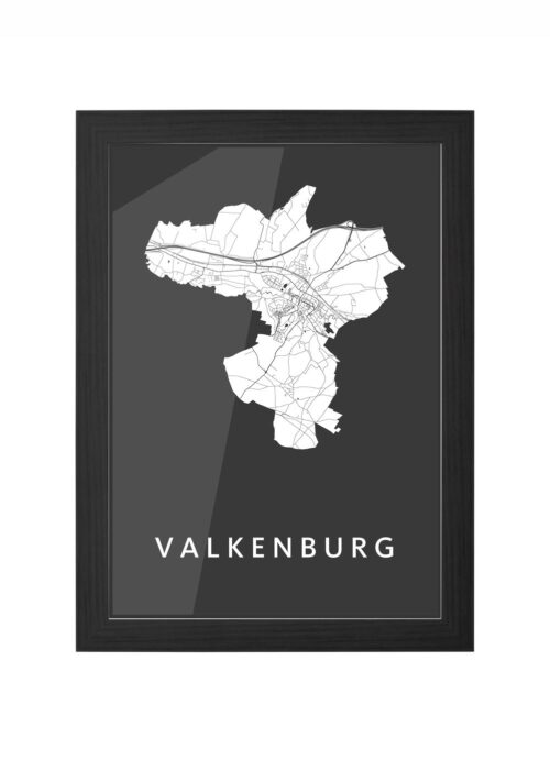 Valkenburg Black Ingelijst in Zwart lijst Kopen | Kunst in Kaart