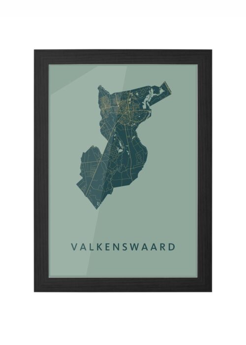 Valkenswaard Amazon Ingelijst in Zwart lijst Kopen | Kunst in Kaart