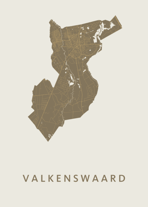 Valkenswaard Stadskaart - Gold