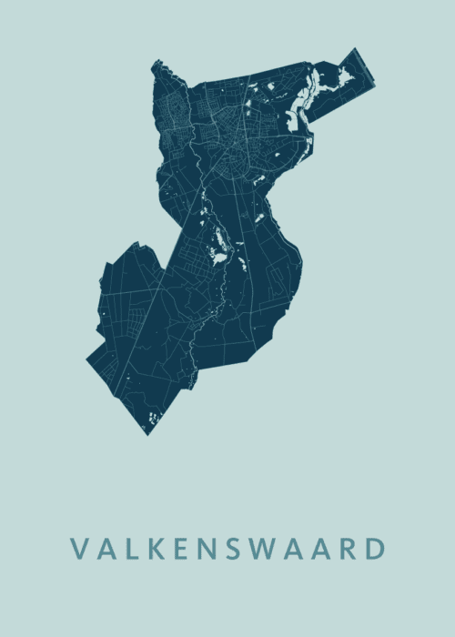 Valkenswaard Mint Stadskaart Poster Kopen