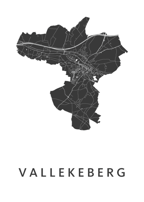 Vallekeberg Carnaval Stadskaart Poster Kopen