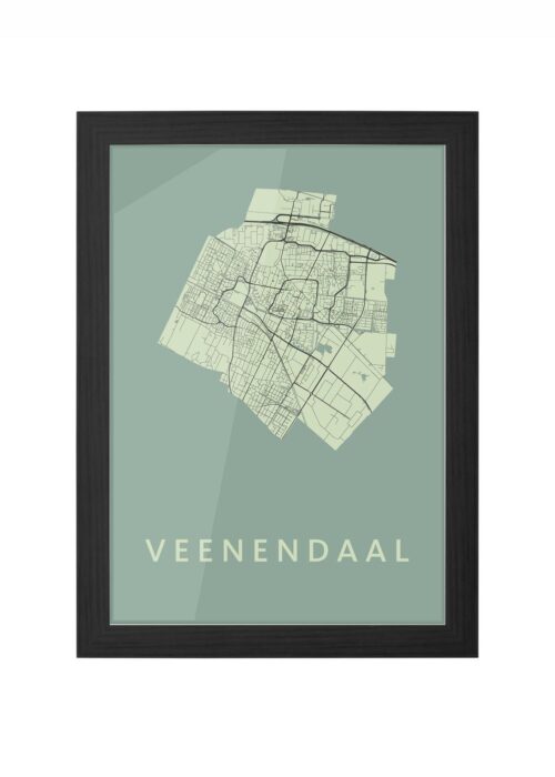 Veenendaal Olive Ingelijst in Zwart lijst Kopen | Kunst in Kaart