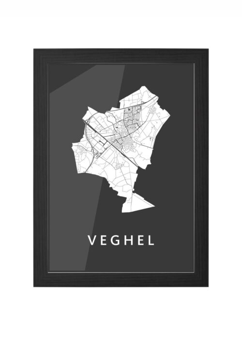 Veghel Black Ingelijst in Zwart lijst Kopen | Kunst in Kaart