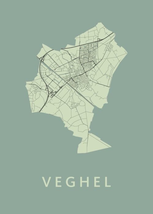 Veghel Stadskaart - Olive