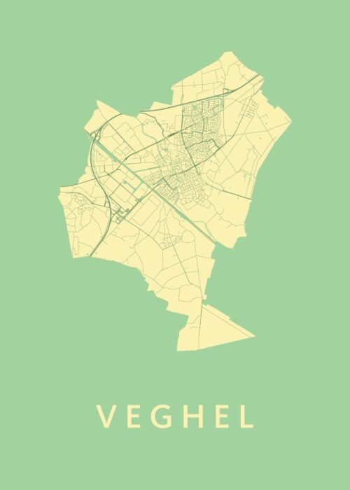 Veghel Spring Stadskaart Poster Kopen