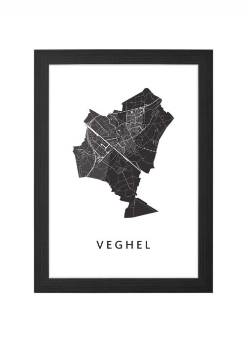 Veghel White Ingelijst in Zwart lijst Kopen | Kunst in Kaart