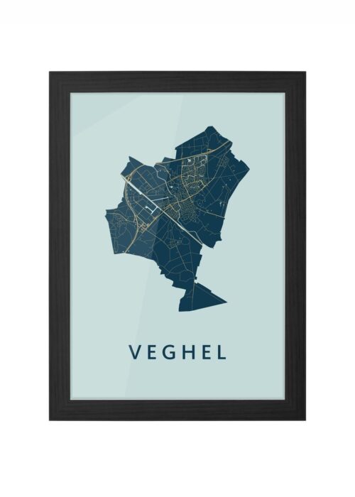 Veghel Prussian Ingelijst in Zwart lijst Kopen | Kunst in Kaart