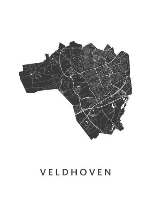 Veldhoven Stadskaart Poster Kopen