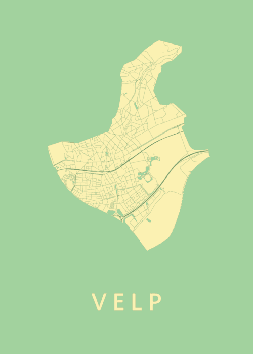 Velp Spring Stadskaart Poster Kopen