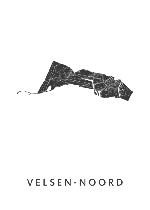 Velsen-Noord Kaart Poster