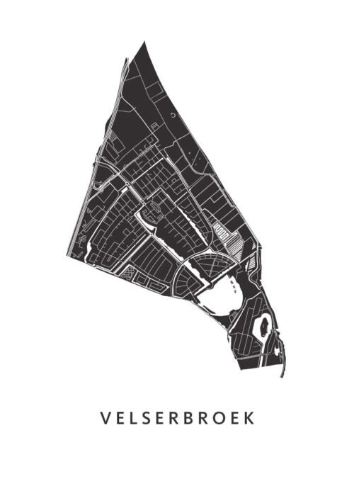 Velserbroek Kaart Poster