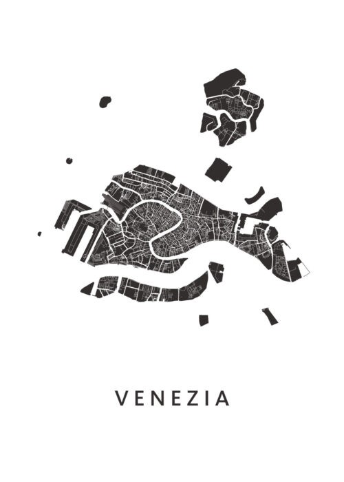 Venetië Stadskaart Poster Kopen