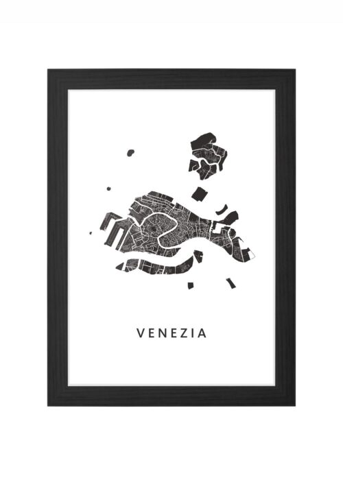 Venetië Ingelijst in Zwart lijst Kopen | Kunst in Kaart