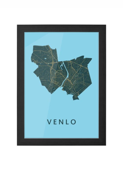 Venlo Azure Ingelijst in Zwart lijst Kopen | Kunst in Kaart
