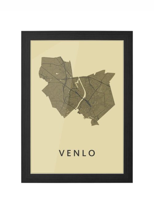 Venlo GoldenRod Ingelijst in Zwart lijst Kopen | Kunst in Kaart