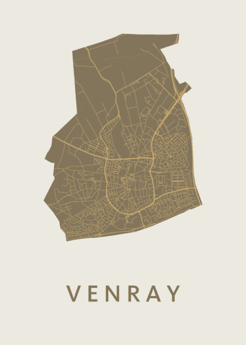 Venray Stadskaart Gold