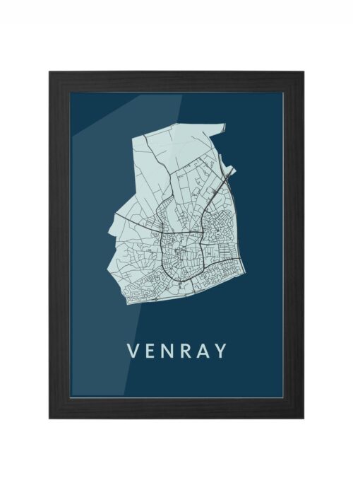Venray Navy Ingelijst in Zwart lijst Kopen | Kunst in Kaart