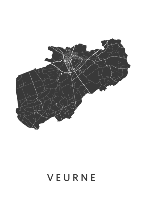 Veurne Kaart Poster