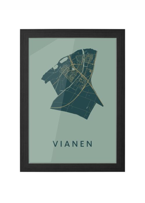 Vianen Amazon Ingelijst in Zwart lijst Kopen | Kunst in Kaart