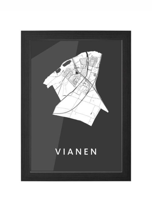Vianen Black Ingelijst in Zwart lijst Kopen | Kunst in Kaart