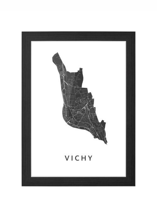 Vichy Ingelijst in Zwart lijst Kopen | Kunst in Kaart